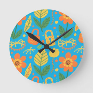 Reloj Redondo Mediano Flowers