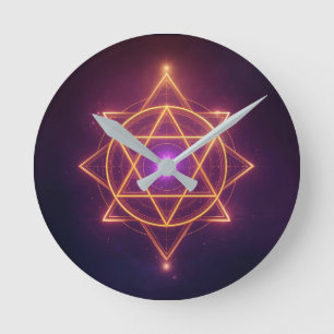 Reloj Redondo Mediano Flujo de Energía Divina Diwali ArtivaNest