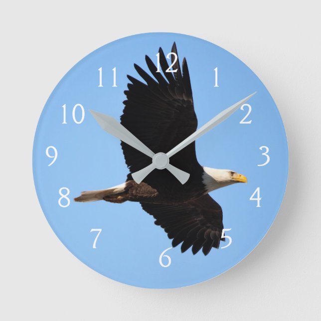 Reloj Redondo Mediano Fly Like an Eagle (Anverso)