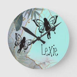 Reloj Redondo Mediano Foliage Fantasy Fairies