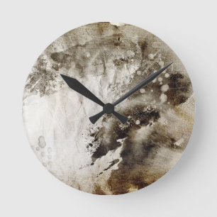 Reloj Redondo Mediano Fondo abstracto de la acuarela en el papel del