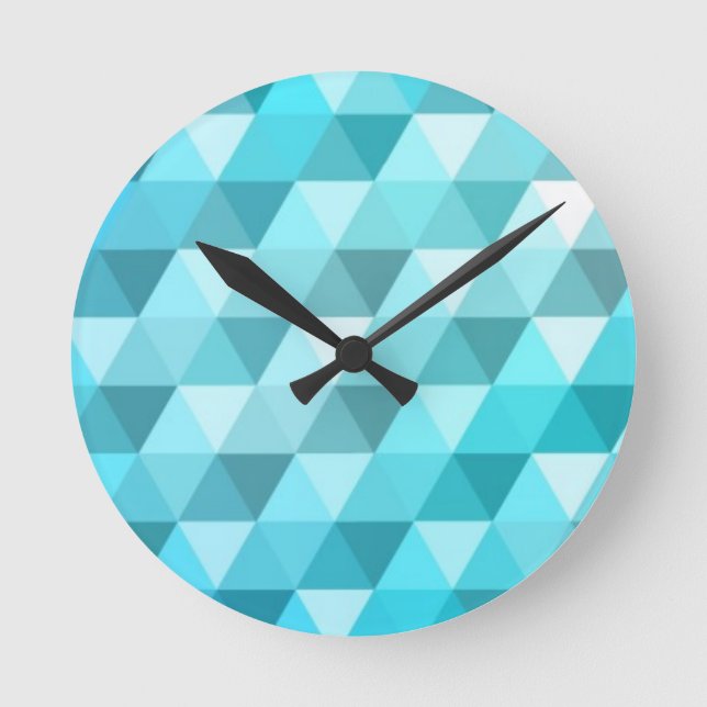 Reloj Redondo Mediano Fondo abstracto hecho de patrón de mosaico (Anverso)