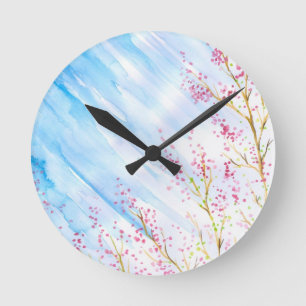 Reloj Redondo Mediano Fondo de la naturaleza