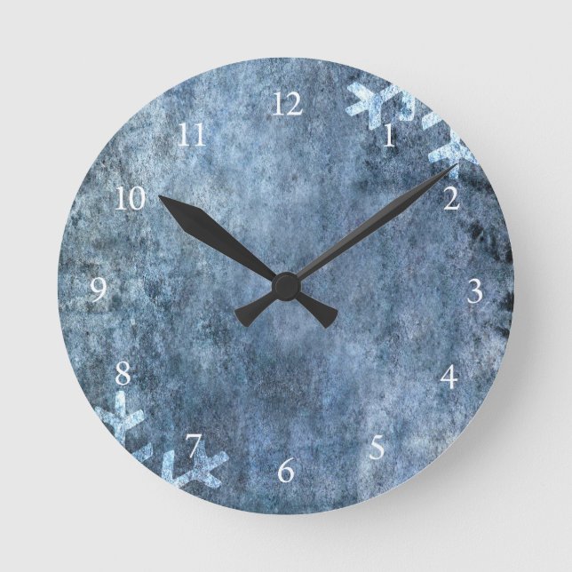 Reloj Redondo Mediano Fondo de roca gruesa (Anverso)