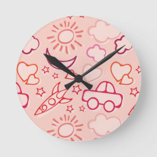 Reloj Redondo Mediano fondo del juguete