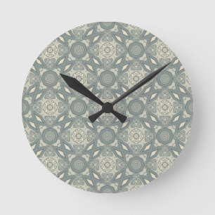 Reloj Redondo Mediano Fondo retro colorido 5 del modelo