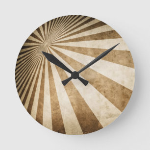 Reloj Redondo Mediano Fondo retro del modelo de la raya