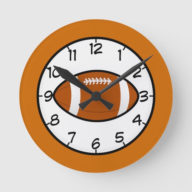 Reloj Redondo Mediano Football Sports Team Coach Teacher Destiny (Anverso)