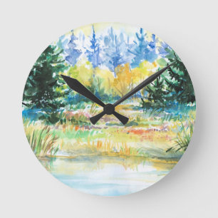 Reloj Redondo Mediano Forest