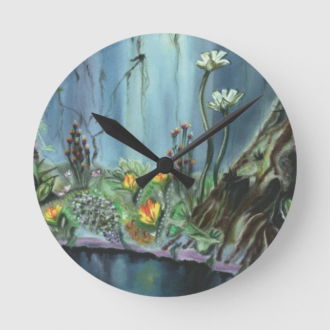 Reloj Redondo Mediano Forest Garden (Anverso)