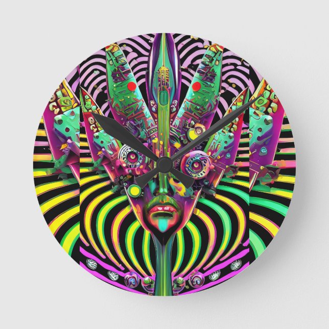 Reloj Redondo Mediano Forked (Anverso)