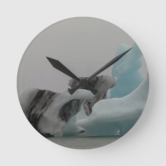 Reloj Redondo Mediano Formaciones del iceberg (Anverso)