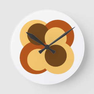 Reloj Redondo Mediano Formas circulares geométricas abstractas