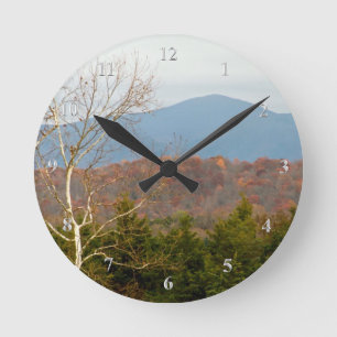 Reloj Redondo Mediano Foto de Blue Ridge Mountains VA Shenandoah Valley