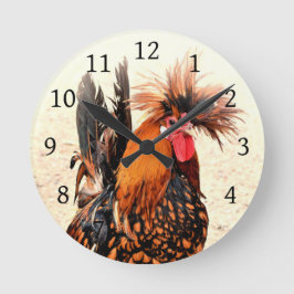Reloj Redondo Mediano Foto de gallo 136