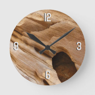 Reloj Redondo Mediano Fotografía abstracta de la naturaleza de la pared