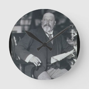 Reloj Redondo Mediano Fotografía del retrato de Edward VII (1841-1910)