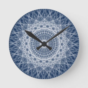 Reloj Redondo Mediano Fractal Geometric Spirograph