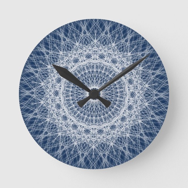 Reloj Redondo Mediano Fractal Geometric Spirograph (Anverso)