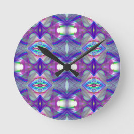 Reloj Redondo Mediano Fractal geométrico abstracto