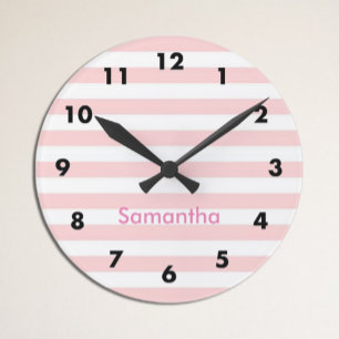 Reloj Redondo Mediano Frania rosa
