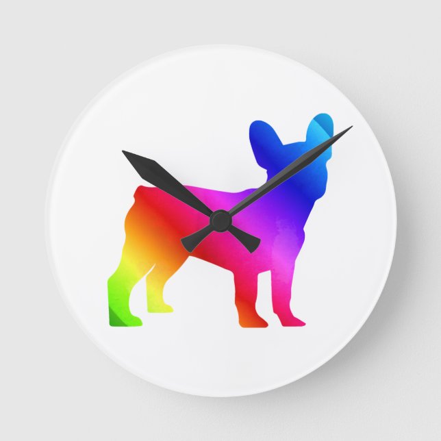 Reloj Redondo Mediano Frenchie (Anverso)