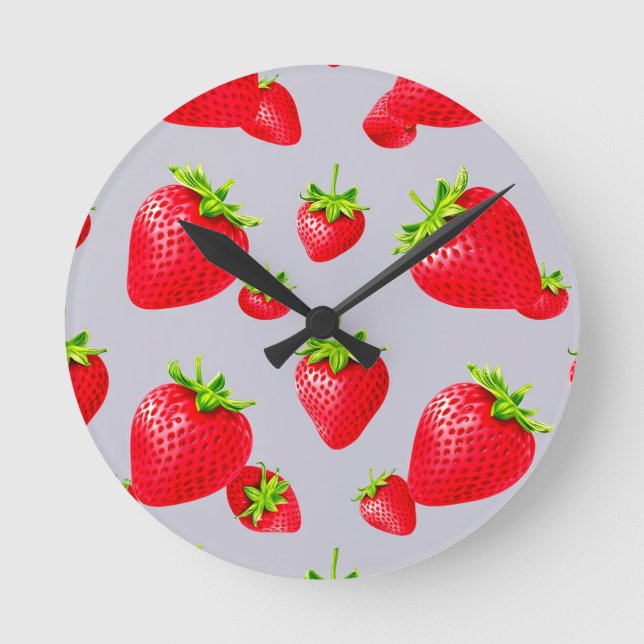 Reloj Redondo Mediano fresa (Anverso)