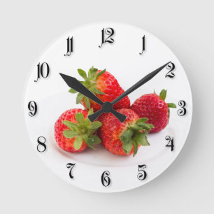 Reloj Redondo Mediano Fresas