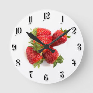 Reloj Redondo Mediano Fresas