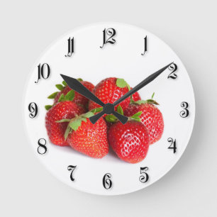 Reloj Redondo Mediano Fresas