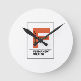 Reloj Redondo Mediano Fricción Transitoria, Riqueza Permanente - Inverso