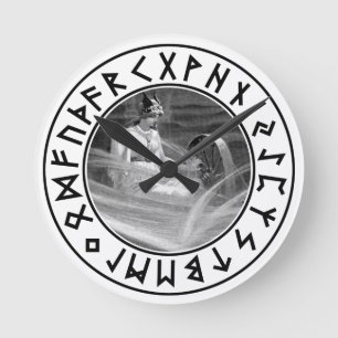 Reloj Redondo Mediano Frigg Rune Shield