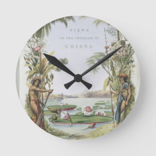 Reloj Redondo Mediano Frontispiece a las "opiniónes dentro de Guayana",