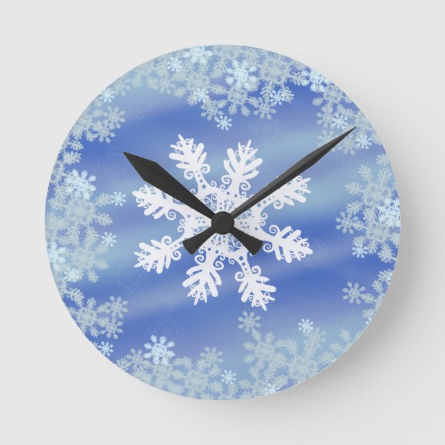 Reloj Redondo Mediano Frosted Edges VII (Anverso)