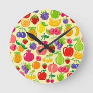Reloj Redondo Mediano Fruta
