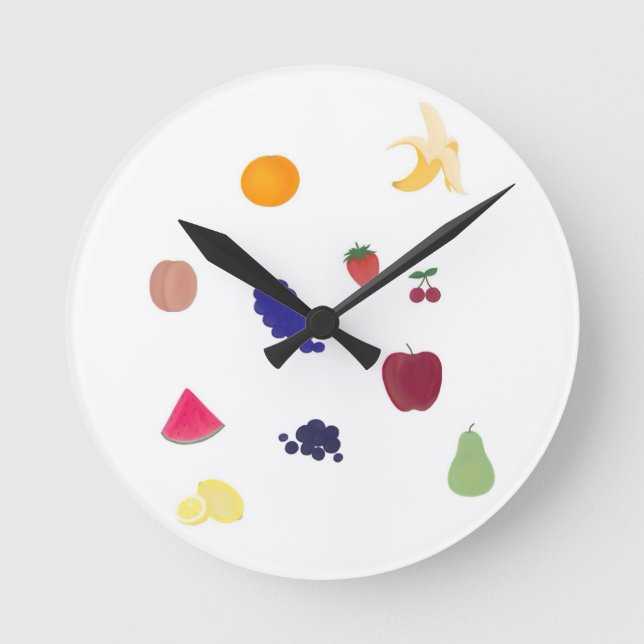 Reloj Redondo Mediano ¡Fruta, Fruta, Fruta! (Anverso)
