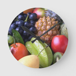 Reloj Redondo Mediano frutas-82524 frutas fruta dulce piña exótica P
