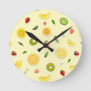 Reloj Redondo Mediano Frutas mixtas 2