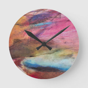 Reloj Redondo Mediano Fuchsia Expression