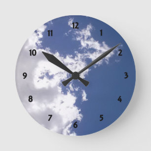 Reloj Redondo Mediano Fuego en la nube