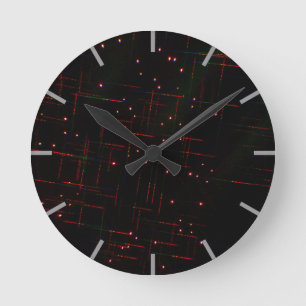 Reloj Redondo Mediano Fuegos artificiales a través de gafas 3D 6