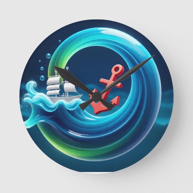 Reloj Redondo Mediano Fuerza de la Marea (Anverso)