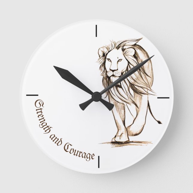 Reloj Redondo Mediano Fuerza y valor  (Anverso)