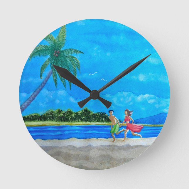 Reloj Redondo Mediano Fun in the Sun Run (Anverso)