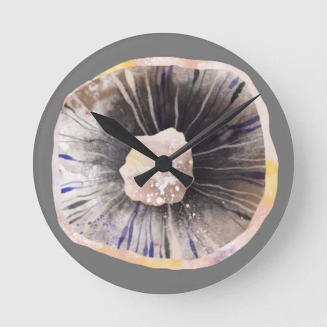 Reloj Redondo Mediano Fun Mushroom (Anverso)