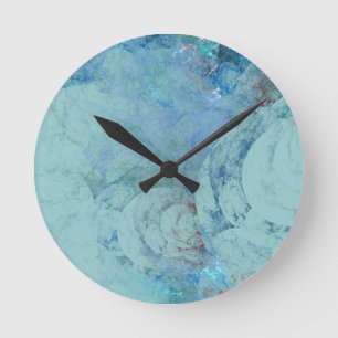 Reloj Redondo Mediano Funda abstracta Opal Azul para RAZR