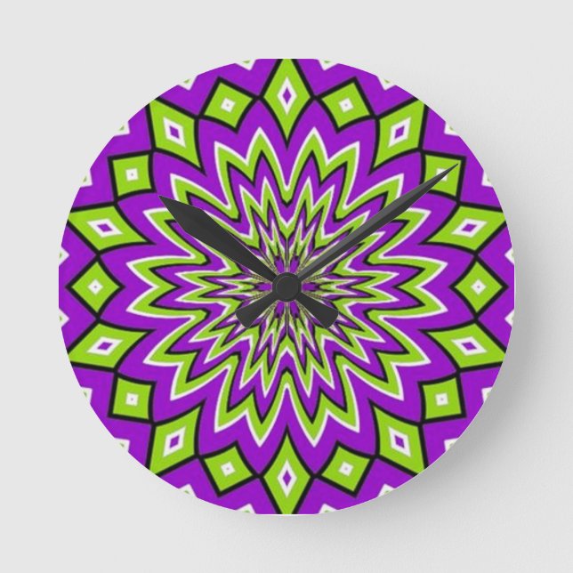 Reloj Redondo Mediano Funky clock design (Anverso)