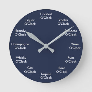 Reloj Redondo Mediano Funny Bar Clock Personalized Clock