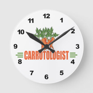 Reloj Redondo Mediano Funny Carrots
