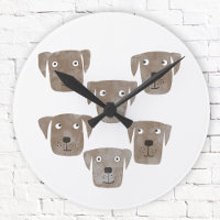 Funny Chocolate Labrador Retriever Dogs